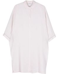 Peserico - Bead-detail Linen Shirt - Lyst