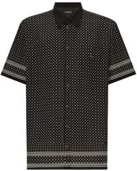 Dolce & Gabbana - Polka-Dot Silk Shirt - Lyst
