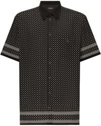 Dolce & Gabbana - Seidenhemd Mit Polka Dots - Lyst