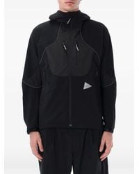and wander - Hooded Zip-Up Jacket - Lyst