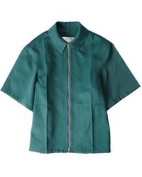 Jil Sander - Camisa De Algodón De Manga Corta - Lyst