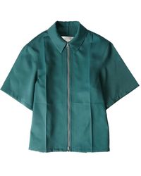 Jil Sander - Chemise En Coton À Manches Courtes - Lyst