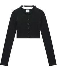 Courreges - Cárdigan corto de punto fino - Lyst
