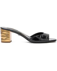 Roberto Cavalli - Mules con efecto de cocodrilo - Lyst