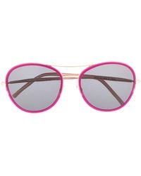 Cutler and Gross - M1034 Zonnebril Met Rond Montuur - Lyst