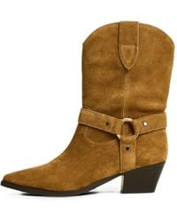 Twinset - Suede-Cow Ankle Boots - Lyst