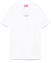 DIESEL - T-Shirt Met Oval D-Logo - Lyst