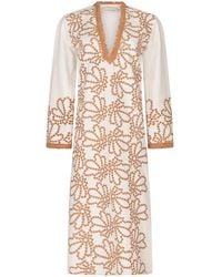 Silvia Tcherassi - Bernice Organic Cotton Midi Dress - Lyst