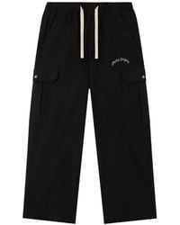 Palm Angels - Curved Logo Cargo Trousers - Lyst