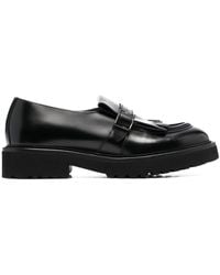 Doucal's - Fringed Leather Loafers - Lyst