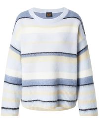 BOSS - C_Fosset Striped Round-Neck Sweater - Lyst