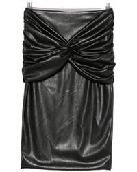 Elisabetta Franchi - Ruched Twist-Detail Mid Skirt - Lyst