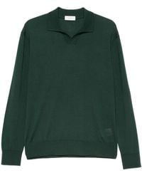Paolo Pecora - Long-Sleeved Wool Polo Shirt - Lyst