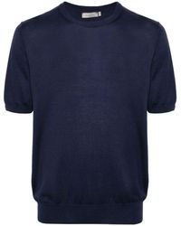 Canali - T-shirt in maglia - Lyst