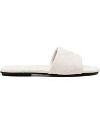 Emporio Armani - Open-toe Quilted Slippers - Lyst