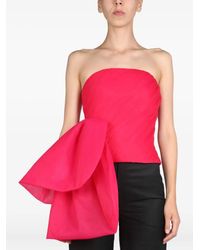ANOUKI - Bow Strapless Top - Lyst