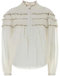Isabel Marant - Doane Ruffled Blouse - Lyst