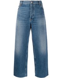 Balenciaga Jean ample crop - Bleu