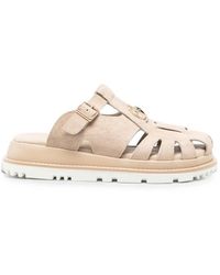 SERGIO MORETTI FIRENZE - Buckle-Fastening Cut-Out Sandals - Lyst