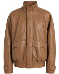 N°21 - Leather High-Neck Jacket - Lyst