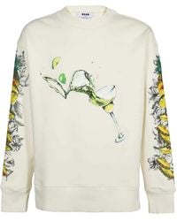 MSGM - Graphic-Print Sweatshirt - Lyst