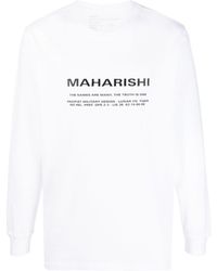 Maharishi - Logo-print Long-sleeve T-shirt - Lyst