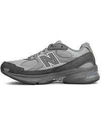 New Balance - X Comme Des Garçons Homme Panelled Logo-Patch Sneakers - Lyst