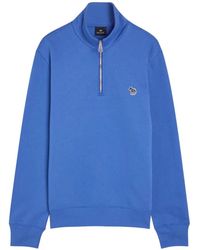 Paul Smith - Zebra-Logo Quarter-Zip Sweatshirt - Lyst