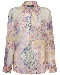 Elena Miro - Floral Patchwork Shirt - Lyst