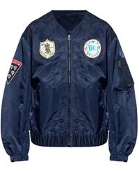 KENZO - Chaqueta Bómber Con Parche Del Logo - Lyst