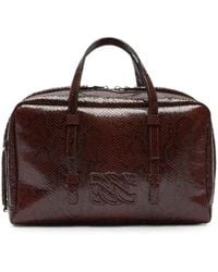 Casadei - Bigli Python-Print Tote Bag - Lyst