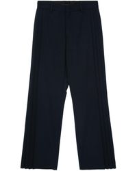 Fendi - Interlock Twill Pleated Trousers - Lyst