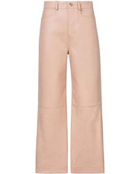 Proenza Schouler - Cropped Leather Trousers - Lyst