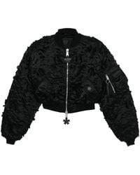 Alpha Industries - X Cecile Bahnsen Ma-1 Flower-Appliqué Zipped Bomber Jacket - Lyst