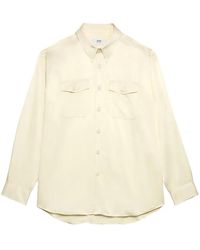 Ami Paris - Pointed-Collar Long-Sleeve Shirt - Lyst