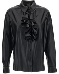 Irie - Ruffled-Trim Long-Sleeve Shirt - Lyst