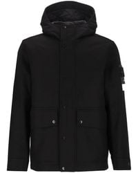 Stone Island - 4100018 Wool Nylon Flannel_S.I. Ghost Parka - Lyst
