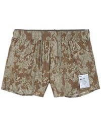 Satisfy - Space-O 2.5 Camo-Print Perforated Shorts - Lyst