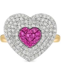 Phillips House - Infinity Heartbeat Diamond And Sapphire Ring - Lyst