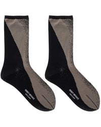 Issey Miyake - Graphic-Pattern Socks - Lyst