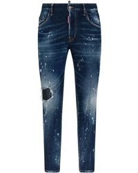 DSquared² - Distressed Skinny-Cut Jeans - Lyst