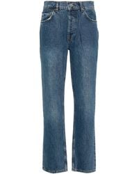 Anine Bing - Jean Ample À Patch Logo - Lyst