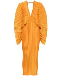 L'idée - Galerie Pleated Gown Dress - Lyst