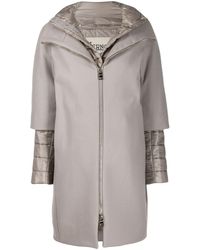 Herno Manteau boutonné à design superposé - Violet