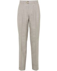 Brunello Cucinelli - Pantalones de vestir con pinzas - Lyst
