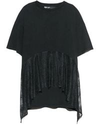 Bimba Y Lola - Wash Lace Ruffle T-Shirt - Lyst