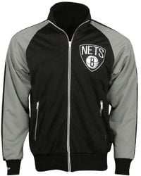 Mitchell & Ness - Brooklyn Nets Logo-Patch Bomber Jacket - Lyst