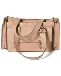 Miu Miu - Utilitaire Nappa Leather Shopping Bag - Lyst