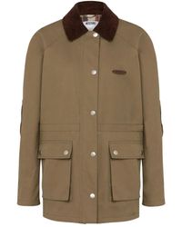 Moschino - Corduroy-Collar Utility Jacket - Lyst