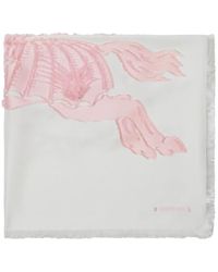 Burberry - Ekd-Motif Fringed Scarf - Lyst